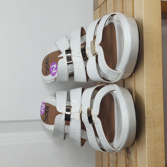 Söfft🤍patent leather wedge sandal, 11 NARROW 🆕 - Picture 4 of 11